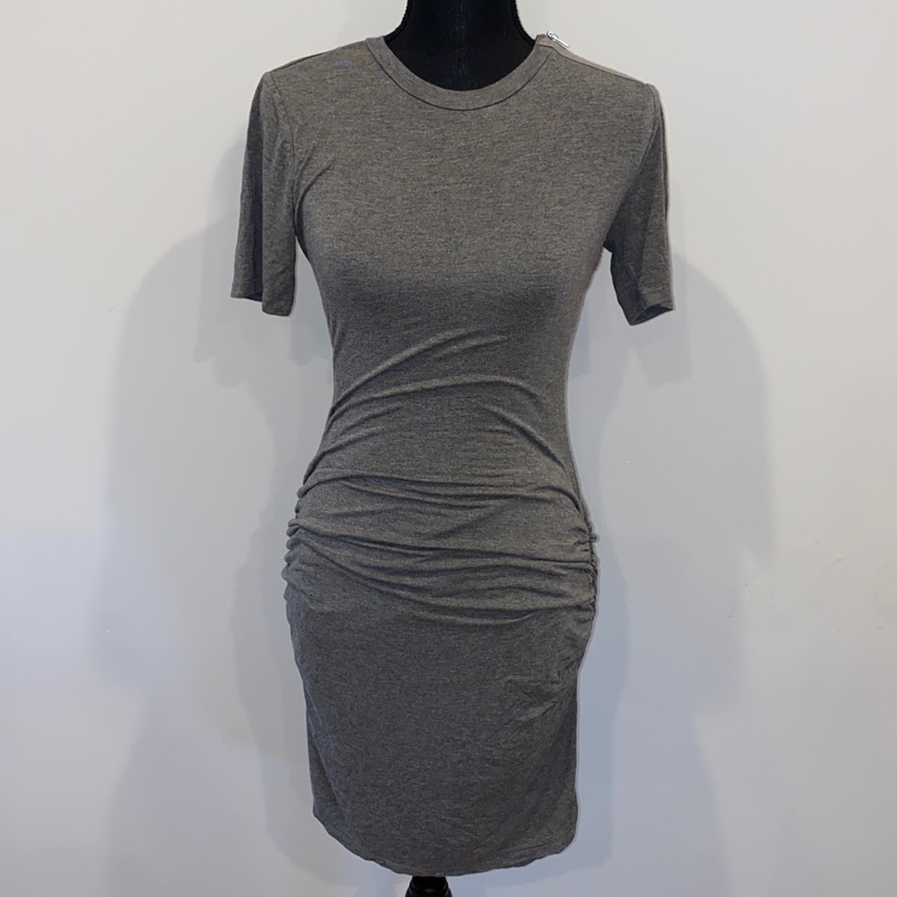 Zipper Tee Shirt Dress